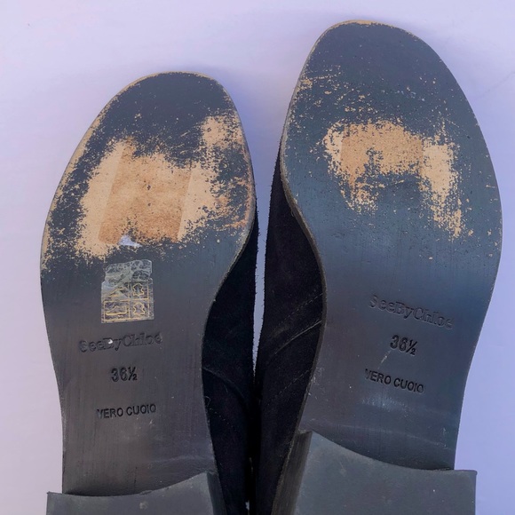 See by Chloe {Janis} Black Suede Ankle Booties - Picture 4 of 11